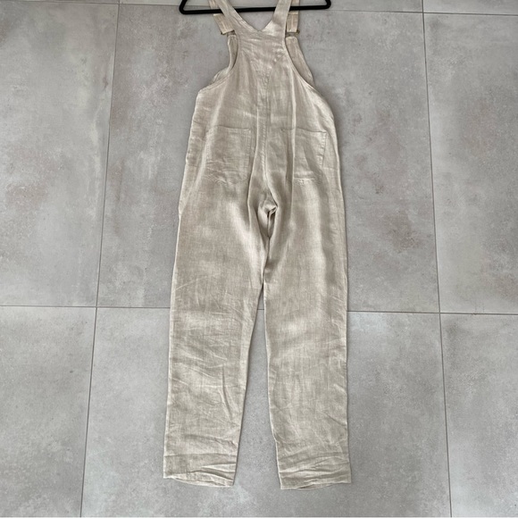 SSO BY DANIELLE 100% LINEN OVERALLS - Picture 9 of 13